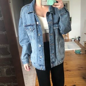 Oversized denim jacket